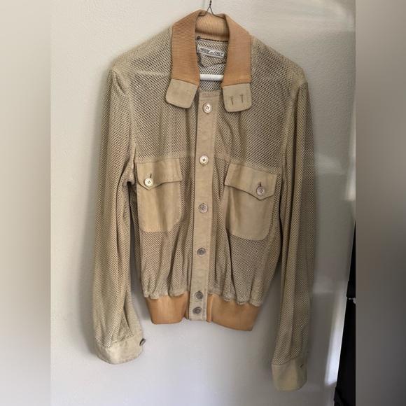 Battaglia Italian made handmade vintage designer leather jacket - Picture 1 of 11